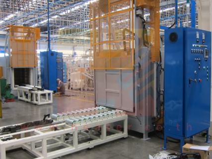 สร้างเตาอบแบบมีรถเข็นเข้าออกเตา